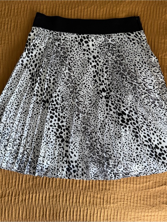 White House Black Market Dresses & Skirts - White House Black Market Black & White Pleated Skater Skirt